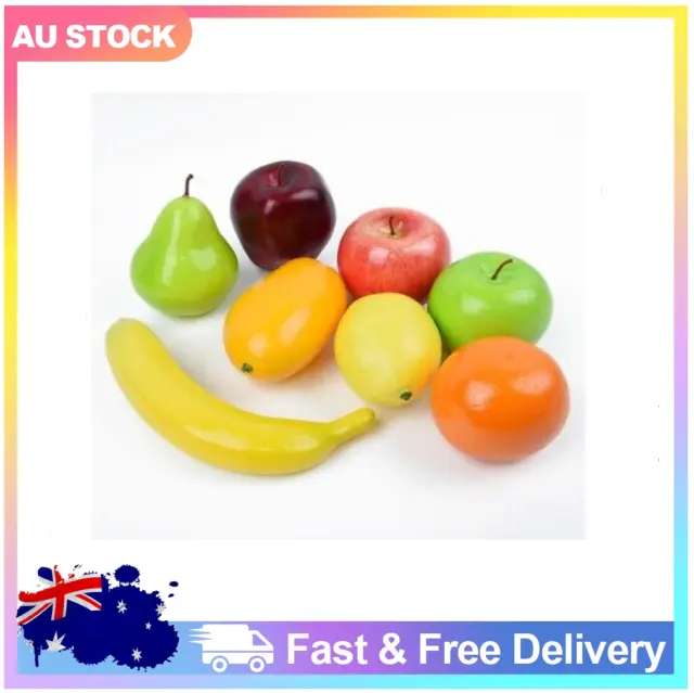 8x Set Artificial Fruits Vivid Fake Fruit Kitchen Table DIY Home Decoration Art