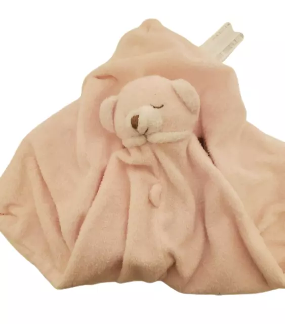 New Angel Dear 13" Pink Teddy Bear Security Blanket Lovey Plush Soft Toy Blankie