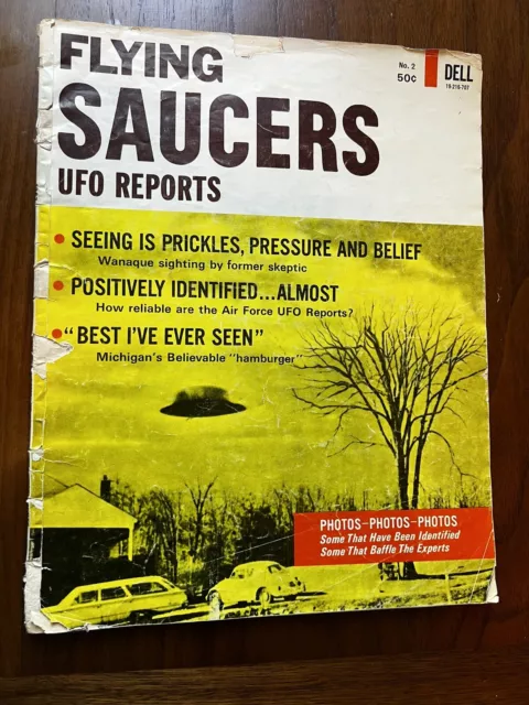 Flying Saucers Magazine 1967 #2 UFO REPORTS, Aliens Magazine Detroit Zanesville