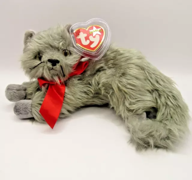 Ty Beanie Baby Beani - Grey Persian Cat - Mint Condition - Retired With Tags