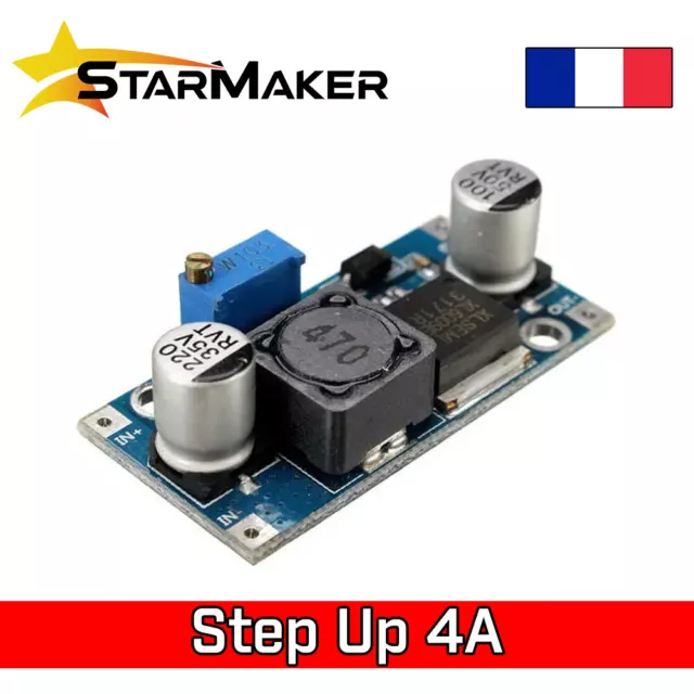 XL6009 Alimentation Step Up DC-DC 4A 5-35V Régulateur de tension 5V 12V 24V