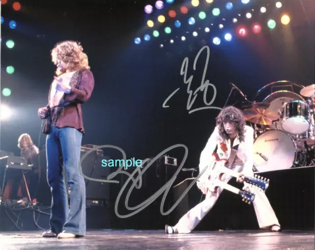 Jimmy Page Robert Plant #2 Reprint 8X10 Autographed Signed Photo Led Zeppelin