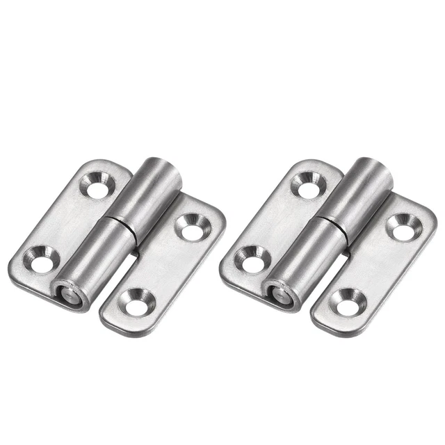 2pcs Lift Off Hinge Left Door Slip Joint Small Flag Hinges 37mm