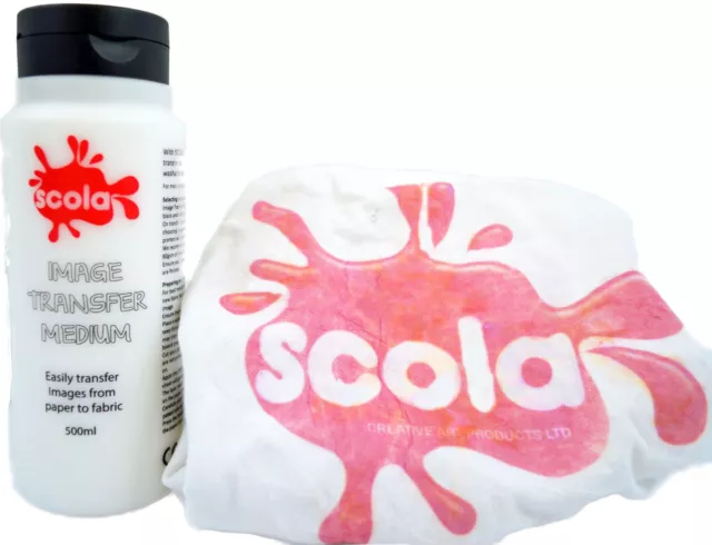 500ml SCOLA IMAGE MAKER PICTURE TRANSFER PASTE FOR TEXTILES T-SHIRTS & FABRICS