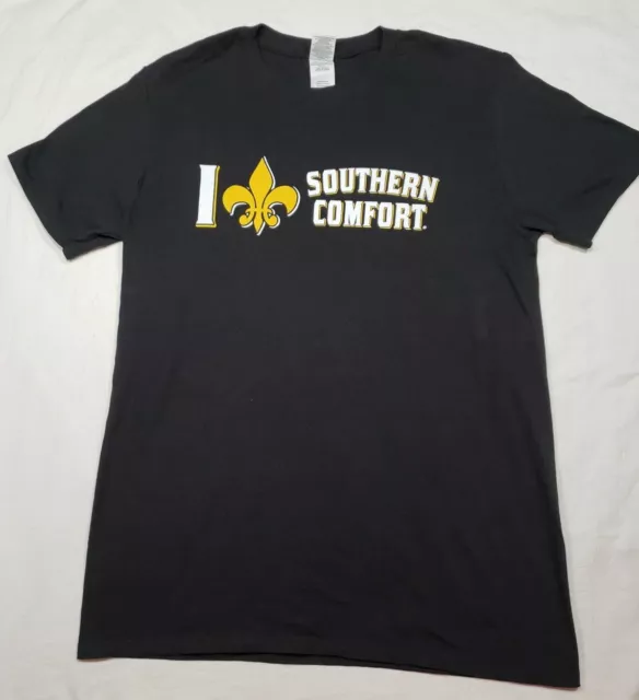 NEW~SOUTHERN COMFORT TShirt Black~Size Men's L~Bar Bartender Whiskey Liqueur