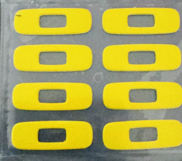 New Oakley Gascan Sunglasses Replacement Yellow Icon Logo Set Of 2 Side Trim