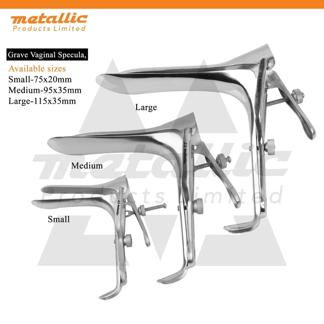 GRAVES VAGINAL SPECULUM OB/GYN Dilation Tool - 3 Sizes Gynecology ...