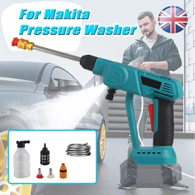 For 18V Makita Cordless High Pressure Washer Gun Water Car Auto Jet Wash Cleaner