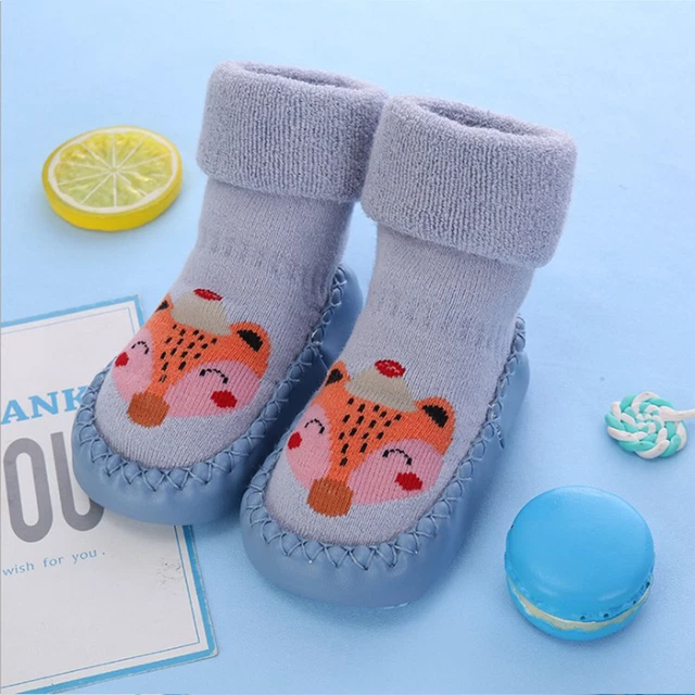 Pantofole antiscivolo bambino bambino scarpe di cotone caldo inverno 4