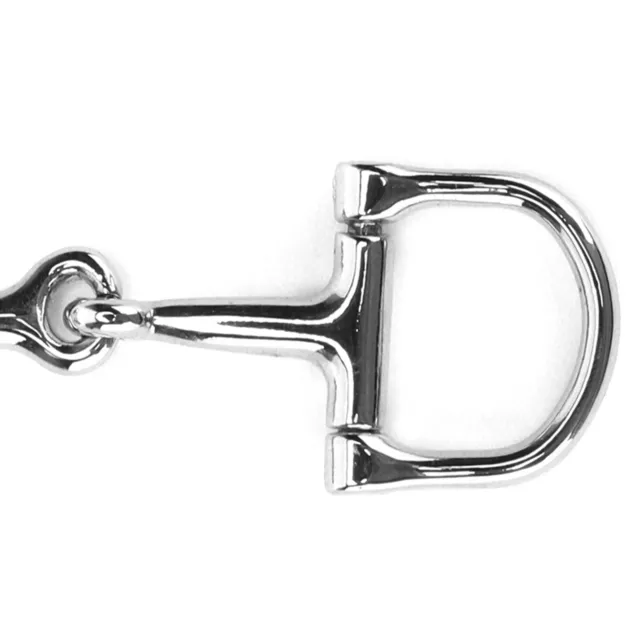 DShaped Snaffle Keychain Durable Silver DRing ZineAlloy Horse Snaffle Bits K Chp