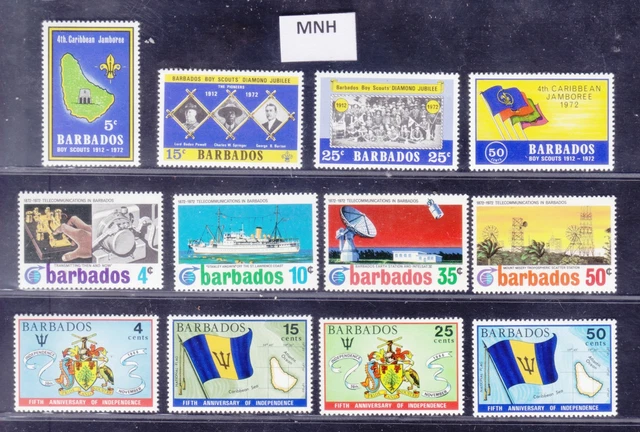 Sephil Barbados Jungen Scouts Diamant Jubiläum Telekommunikation 12v MNH Stempel