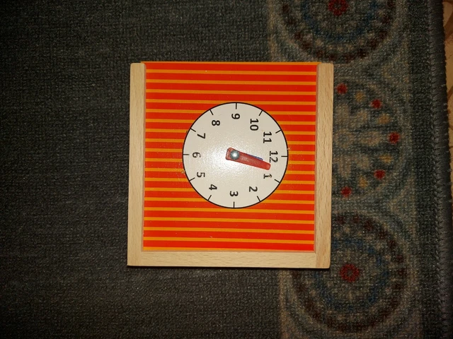 Holz Lernspielzeug Lerne die Uhr unbespielt