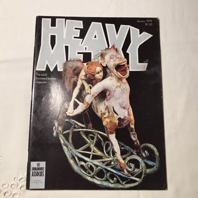 Heavy Metal Magazine January 1979: Corben, Moebius, Trina, Bilal, McKie. Lot 254