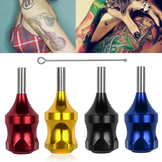 Cartucho de agarre de aleación de aluminio agarre tubo aguja barra para máquina de tatuaje