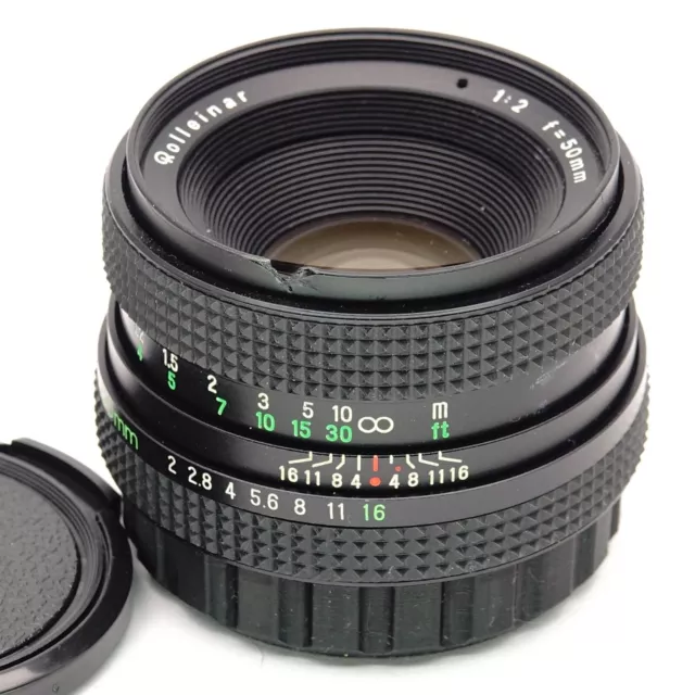 Rolleinar 50mm 1:2 Objektiv mit QBM Bajonett für Rollei SL 35 350