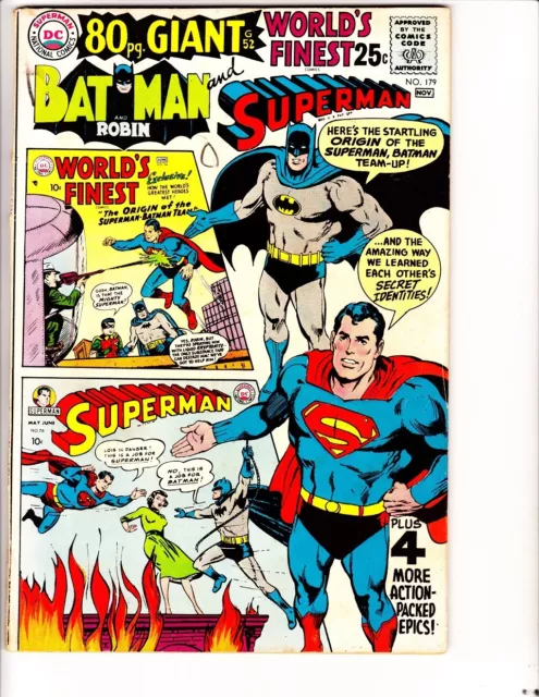 World's Finest 179 (1968): FREE to combine- in Very Good/FIne condition