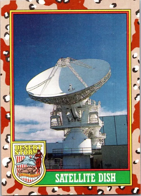 1991 Desert Storm 72 Satellite Dish Topps Trading Card TCG CCG