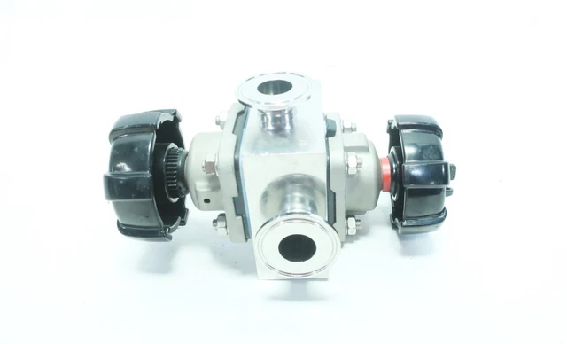 Gemu 2102606 Diaphragm Valve 3-way Stainless Tri-clamp 1in