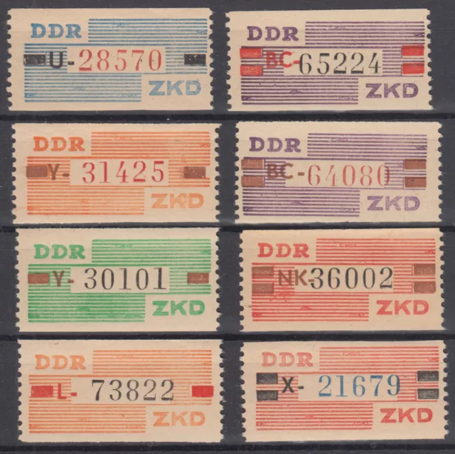 DDR III - X postfrisch ** ; ZKD Dienstmarken B nicht verausgabt