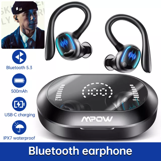 Sport Kopfhörer Bluetooth Stereo Kabellos Headset mit Noise reduction Mikrofon