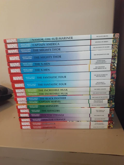 Mighty Marvel Masterworks LOT Avengers X-Men Black Panther - 18 Books