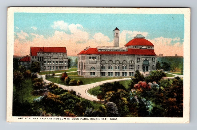 Cincinnati OH-Ohio, Eden Park Art Academy & Art Museum, Antique Vintage Postcard