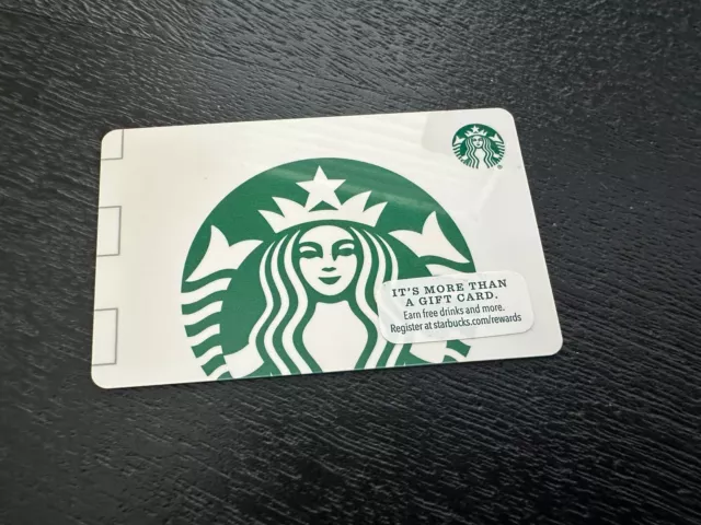 Starbucks 2015 White Mermaid Siren Logo Test Coffee Gift Card