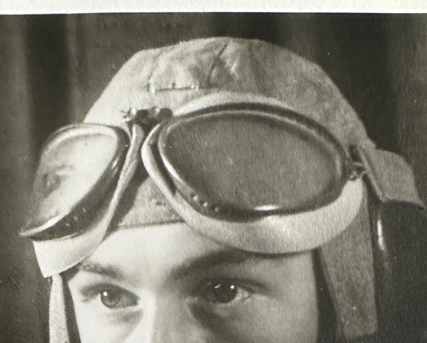 Fliegermütze Für Erwachsene, Braun, 1940er-Jahre, Lederoptik