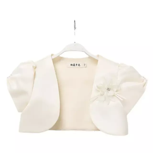Ragazze Babys Principessa Abito Scialle Manica Corta Rétro Bolerino Cardigan Da