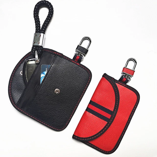 Borsa Faraday per chiave auto e cellulare segnale schermatura