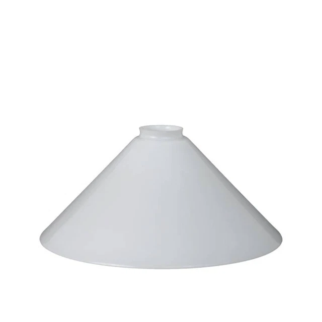 Paralume In Vetro Bianco Latte 29cm - Ricambio Per Lampade E Lampadari In Stile - Foto 11