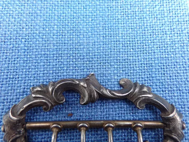 Ancienne boucle de ceinture de femme en argent-époque Art Nouveau 3