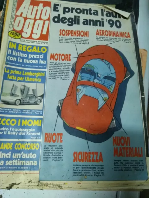 Auto Oggi - Vecchie Riviste Anni 80 - Vari Numeri E Anni Disponibili