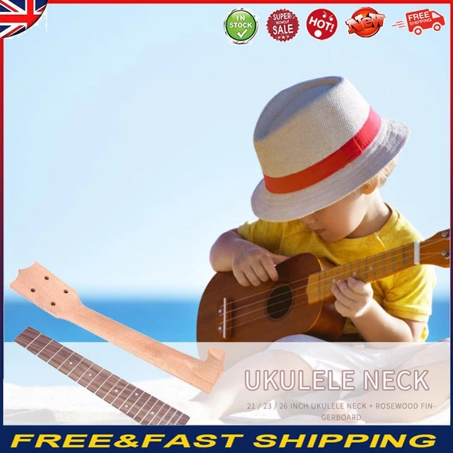 26 inch Ukulele Neck Fingerboard Set Musical Instrument Part Accessories -