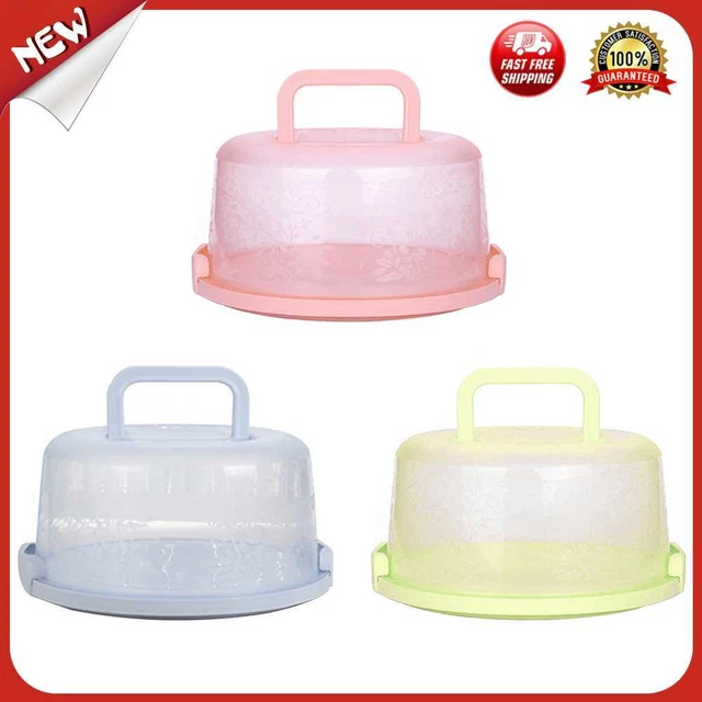 es 10 inch Round Portable Cake Box Multifunctional Packaging Fresh-keeping Boxes