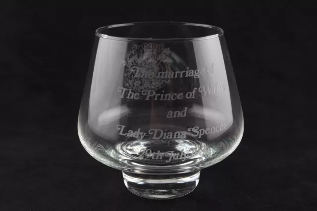 Caithness Commemorative Glass Bowl ( Prince Charles/Diana Spencer) - 247671G