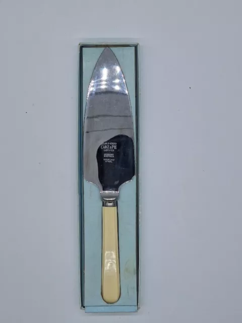 Vintage Double Edged Cake Slice Pie Server Ashberry Sheffield Stainless Steel