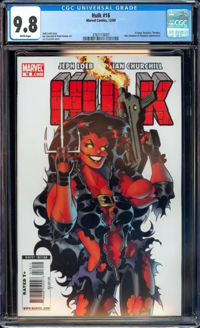 Hulk #16 CGC 9.8 (2009) HOT Red She-Hulk Cover ~2nd Appearance~ L@@K!