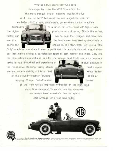 1960 Mga 1600 ~ Classic Original Print Ad