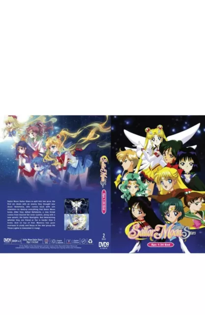 New Set Dvd Anime Complete Sailor Moon Season 1-5 1992-1996 
