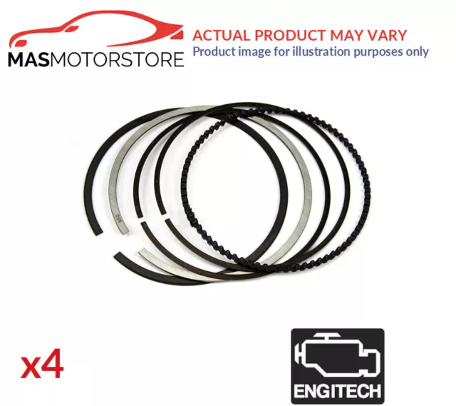 Engine Piston Ring Set Engitech Ent041020 Std 4Pcs I New Oe Replacement