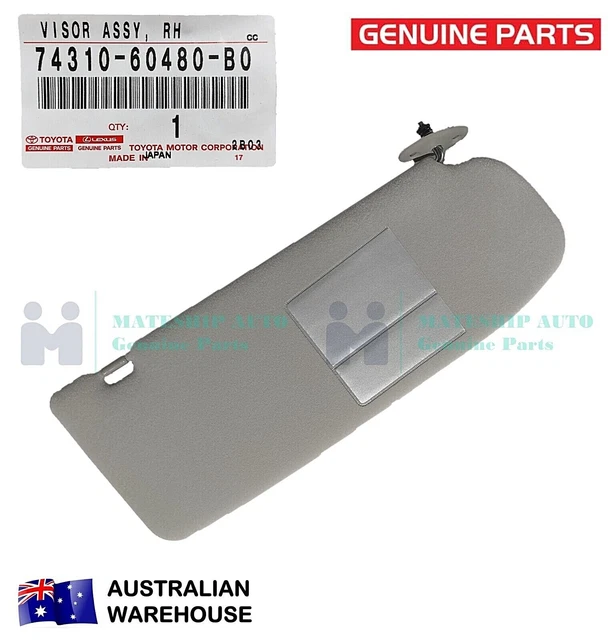 GENUINE TOYOTA LANDCRUISER 80 Series Right Front Grey Sun Visor with Roof Meter 79.19 PicClick AU