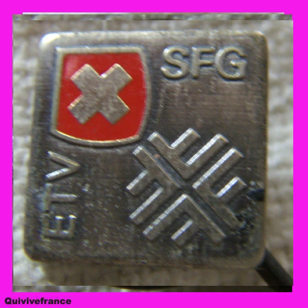 Insigne FGSPF (Fédération Gymnastique & Sportive Patronages De France) – Art Nouveau