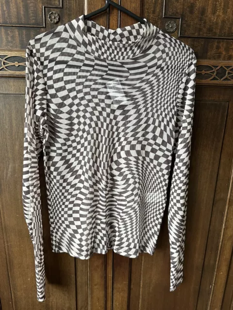 New Look Ladies Mesh Long Sleeve Top Size 6