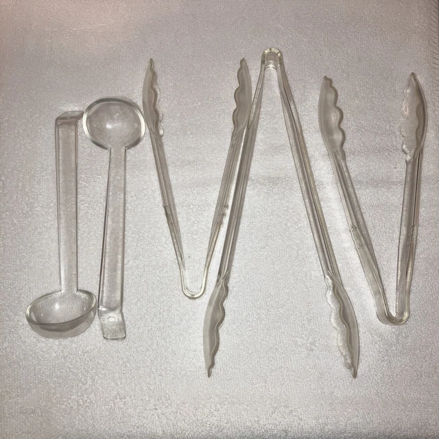 Utensilios de acrílico, 3 pinzas y 2 cargadores
