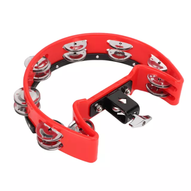 Hand Drum Easy Operation Polymer Edge 8 Sets Metal Jingles Tambourine For