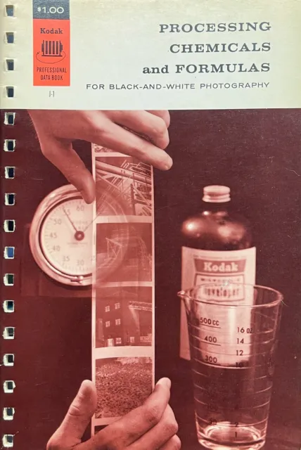Vintage (1963), Kodak Data Book Set, Processing Chemicals and Formulas, No. J-1
