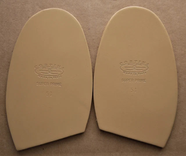 CORTINA SUPER PRIME Leather Half Soles ITALY 5 1/2 NOS