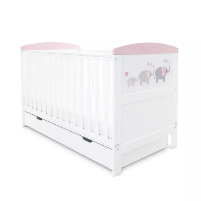 Ickle Bubba Coleby Style Cot Bed and Under Drawer  (Choose Theme)