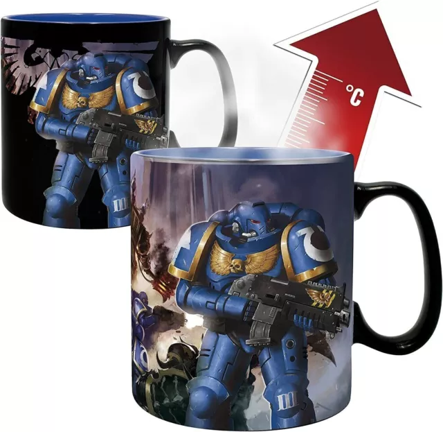 Warhammer 40K Large Heat Changing Magic Coffee Mug Cup New In Gift Box Aby